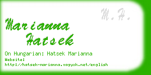 marianna hatsek business card